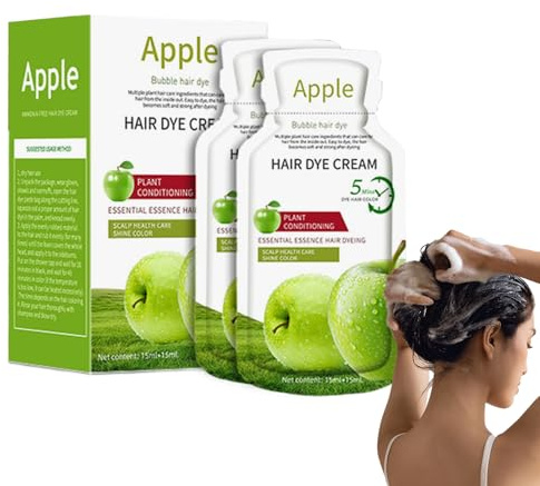 CGACCSD Crema de color para el cabello - Crema colorante para cabello gris, afrutado para principiantes, esposas, amigos y abuelas