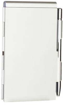 DSFDFDG Notebook Metall Memo Pads Tasche Notebooks Notizblock Mit Stift Zeitplan Lesen Seite Marker Büro Zum Schreiben, Für Tagebücher(Silver)