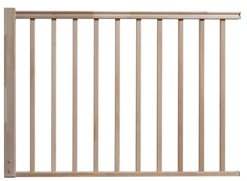 DOLLE Brüstungsgeländer Bausatz 1,5 m – Premium Qualität (Buche, Grundeinheit 1,5m mit 1x Endpfosten)