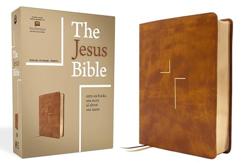 The Jesus Bible, ESV Edition, Leathersoft, Tan