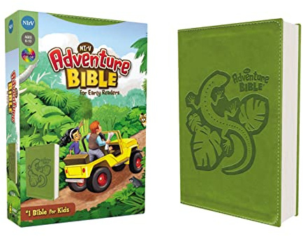 NIrV, Adventure Bible for Early Readers, Leathersoft, Green, Full Color