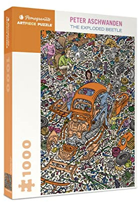 Pomegranate 1000-Piece Jigsaw Puzzle for Adults, Peter Aschwanden's The Exploded Beetle, Matte Finish, Snug Fit