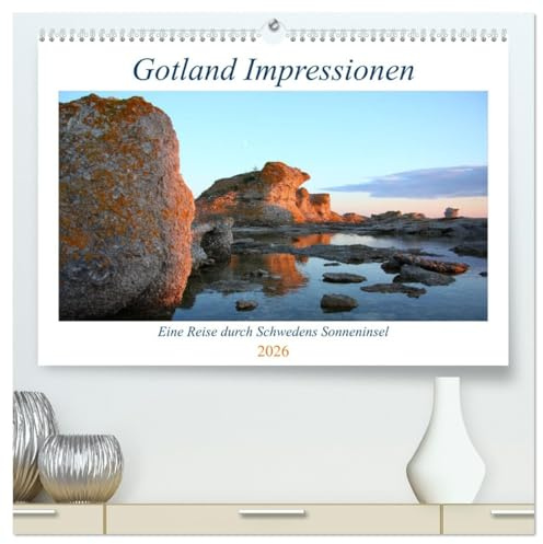 Gotland Impressionen (hochwertiger Premium Wandkalender 2026 DIN A2 quer), Kunstdruck in Hochglanz: Faszinierende Bilderreise durch Gotland, Schwedens Sonneninsel (CALVENDO Natur)