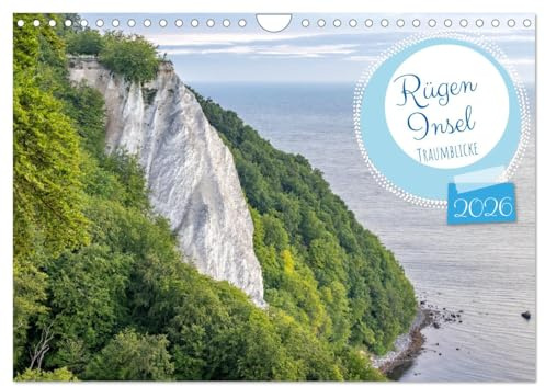 Rügen - Inseltraumblicke (Wandkalender 2026 DIN A4 quer), CALVENDO Monatskalender: Lassen Sie sich verzaubern von den wunderbaren Ausblicken auf die Ostseeinsel Rügen (CALVENDO Orte)