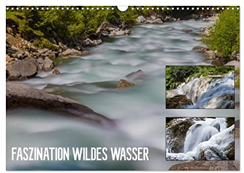 Faszination wildes Wasser (Wandkalender 2026 DIN A3 quer), CALVENDO Monatskalender: Fließendes und fallendes Wasser sanft ins Bild gesetzt (CALVENDO Natur)