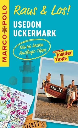 MARCO POLO Raus & Los! Usedom, Uckermark: Guide und große Erlebnis-Karte in praktischer Schutzhülle