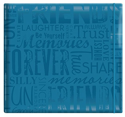 MCS MBI 848118 Sammelalbum, geprägt, glänzend, 30,5 x 30,5 cm, Blaugrün, geprägt Friends