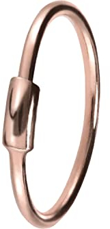 PIERCINGLINE 925er STERLING SILBER Nasenpiercing STAB Piercing Nase Ring biegbar Roségoldfarben