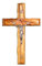 HolyRoses Handgefertigtes Wandkreuz aus Olivenholz mit Bethlehem-Stein, echtes Heiliges Land-Souvenir, spirituelle Heimdekoration, hergestellt von Bethlehem-Handwerkern (12 cm)