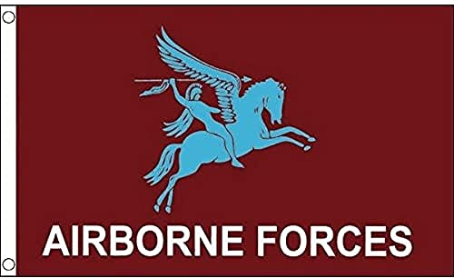 AZ FLAG - Drapeau Airborne Pegase - 150x90 cm - Drapeau Armée Des Etats-Unis 100% Polyester Avec Oeillets Métalliques Intégrés - Pavillon 110 g