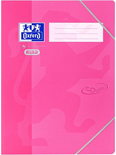 Oxford Eckspanner-Mappe A3, fester Karton, Soft Touch-Oberfläche, rosa
