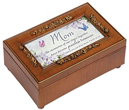 Cottage Garden Mom Mal zusammen Treasures Holzmaserung Rose Petite Musik Box spielt Freund in Jesus