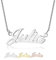 Grand Made Collana Personalizzata con Il Tuo Nome, Argento Sterling 925 - Donna Jewelry (Argento)