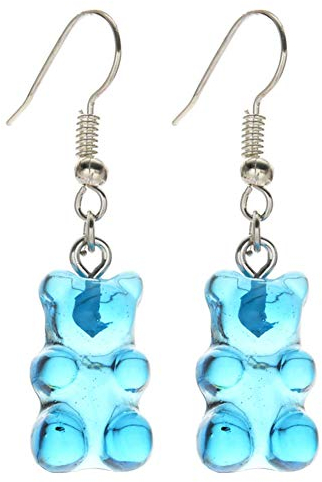 1 Paar Nette Handgemachte Harz-ohrringe Karikatur-tier Bären-ohrring Einzigartiger Tropfen-ohrring Für Frauen, Mädchen Lustige Partei Schmuck-geschenk