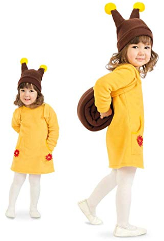 KarnevalsTeufel Tierkostüm für Kinder Schnecke Waldtier Kleid mit Mütze (116)
