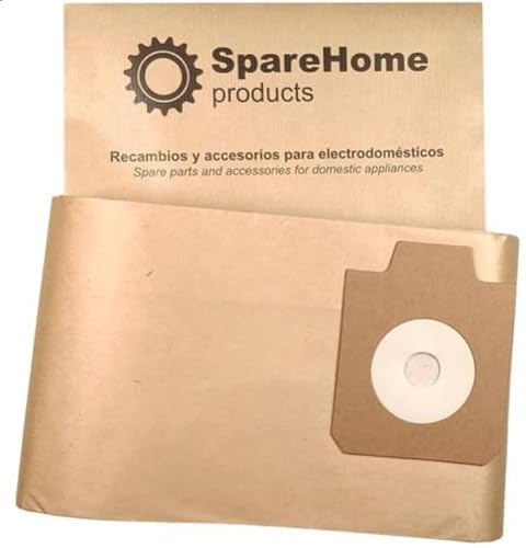 ReleMat 10 Sacs Haute Filtration SpareHome® Compatible avec Nilfisk GD930 et Electrolux E22