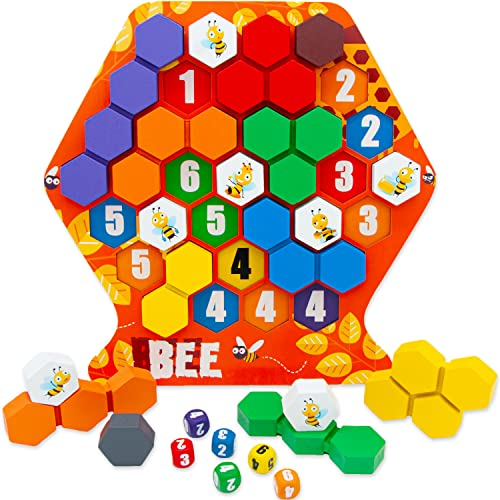 Faerly® Montessori Spielzeug Holzpuzzle ab 1 Spieler - Pädagogisches Lernspielzeug Holzspielzeug Puzzle Motorikspielzeug für Kinder ab 2 3 4 5 6 Jahren Brettspiel Kinderspielzeug