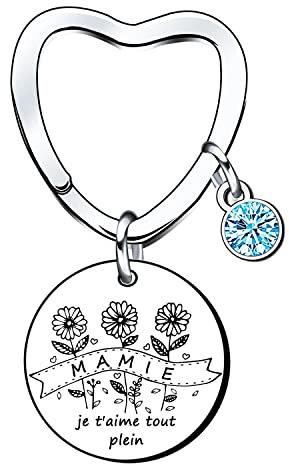 LKJHGF Cadeau de Mamie Porte-clés de de Femme,Cadeau de fête des mères,Femmes au foyer,Cadeaux d'anniversaire,Cadeaux de Famille,Cadeaux de Noël (mamie) (5)