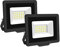 PICAA Faretto LED da Esterno, 2X 20W Faro da Lavoro a LED Bianca Caldo, luce di sicurezza LED,Proiettore Super Luminoso, Proiettore da Costruzione per Campeggio, Riparazione Auto