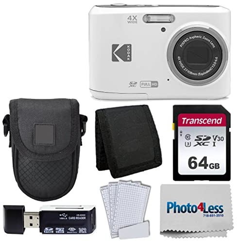 Kodak PIXPRO FZ45 - Cámara Digital + Accesorios (Blanco)