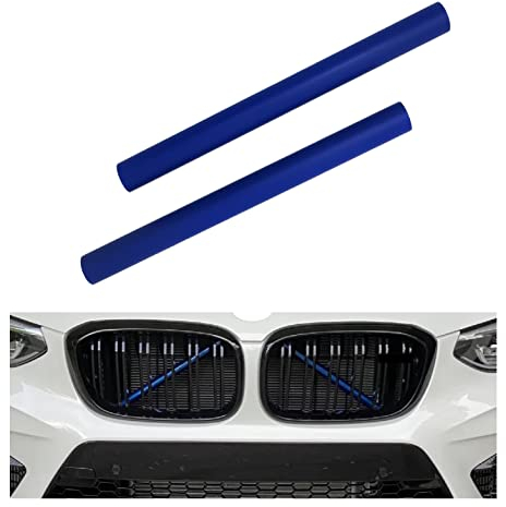Passend für BMW G01 G02 G05 G06 G07 G30 G38 G32 Front Grill V Streben Zierleisten Streifen Blau