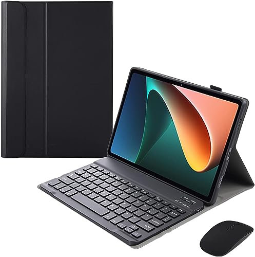 Custodia Con Tastiera Per Xiaomi Pad 6 / Pad 6 Pro 11 Pollici 2023 Release Con Mouse Tastiera Italiana Bluetooth Wireless Rimovibile, Custodia In Pelle PU Portatile Con Supporto Regolabile,Nero
