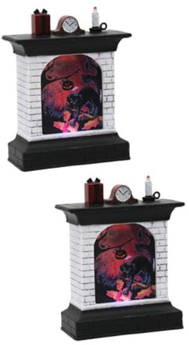 OSALADI 2st Led-bettbeleuchtung Kinderzimmer Nachttischlampe Kürbislaterne Kinderzimmerlampe Halloween-led-laterne Tisch-nachtlicht Halloween-lampe Deko Baby Laternenpfahl Schreibtisch