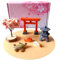 ZEN&TAO Miniature Desktop Zen Garden Accessories, DIY Zen Garden Fairy Garden Miniatures, Japanese Gift Idea, Terrarium, Dollhouse, Bonsai Decorative Craft Kit (Holiday Special 6pcs Set)
