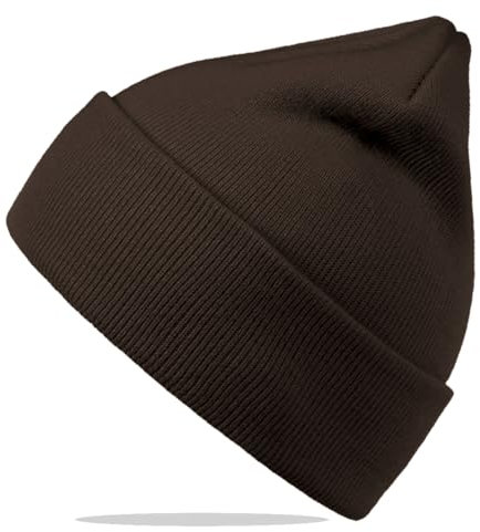 Van Der Rich ® - Weiche und Warme Strickmütze für Herren und Damen (Schokolade, One Size)