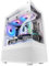 Mars Gaming MC-SE, Micro-ATX PC-Gehäuse, Rahmenlose Glasfront und Seitenteile, Bodendesign mit Airtech Mesh-Technologie, Gaming Mini-Tower Doppelkammern, Unterstützung Flüssigkeitskühlung, Weiß