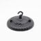 Chrasy Deckenbaldachin Kronleuchter Deckenplatte Haken Vintage Kronleuchter Deckenhaken, 130mm Retro Metall Hängelampe Deckenplatte Antike Deckenrosette für Lampen (Schwarz) (Schwarz)