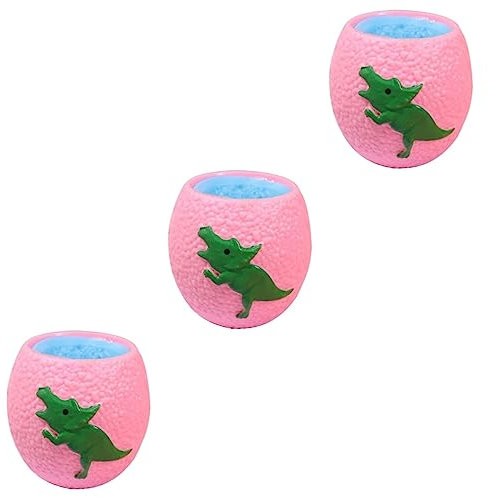 Alasum 3stücke Squeezing Toy Für Erwachsene Und Junge Mädchen Niedlicher Dinosaurier-Squeeze-Becher Zur Stressbewältigung Fidget-Spielzeug Für Büro Und Schule Zur Beruhigung Und