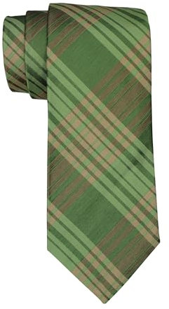 Brooks Brothers Own Make Krawatte, kariert, Grün, Grün , Einheitsgröße