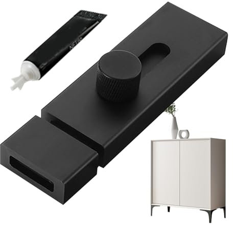 Serrure à loquet coulissant, serrure de porte coulissante | Loquet de porte adhésif en alliage d'aluminium, serrures de porte coulissantes | Serrure de porte robuste, loquet de porte coulissant, pour