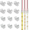 Aroidful 12Stück 2Pin 8mm COB LED Stecker, lötfreier Eckverbinder zum Verbinden von Leisten und Lampenstreifen, für 2Pin 8mm COB/SMD LED
