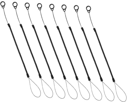DIYEAH 8 Stück Elastische Stiftbänder Mit Federzug Einziehbares Anti-Verlust Halteband Für Stylus Und Touchpens Kompaktes Lanyard Für Unterwegs Büro Und Schule