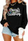 hohololo Weihnachts Sweatshirt Damen Weihnachtspullover Merry Christmas Licht Pullover(XL,Schwarz2)