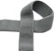 Gummiband 50 mm Elastic Rib Band ab 1m geripptes Gummiband Bund Bündchen Gürtel, Farbe:grau