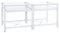 Générique Double Socle pour Machine à Laver étagères coulissantes Blanc, Accessoires pour appareils de blanchisserie, Accessoires pour Lave-Linge & sèche-Linge, 17.36 KG, 4009871