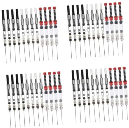 Gadpiparty 4sets Fountain Pen Ink Absorber Portable Ink Filler Converter for Smooth Writing for School Office and Calligraphy Use Lightweight and Easy to Operate 12pcs*4
