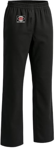 Bay Kampfsporthose Traditional Basic 2025 Schwarz Kinder Erwachsene 6XS-XXL | Kampfsport Baumwollhose Karate Kickboxen Kung Fu Kick Pant 8 Unzen elastischer Gummizugbund mit Tunnelzug für sicheren Halt