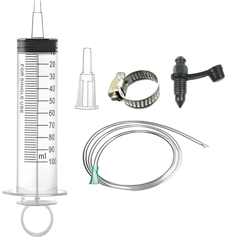 pozuauoa 5 PCS Brake Bleed Kit, Brake Fluid Bleeder Kit Clutch Bleeding Kits Practical Bleedings Tool, Motorcycle Brakes Bleeding Kits for Motorbikes Quads System Maintenance and Repair