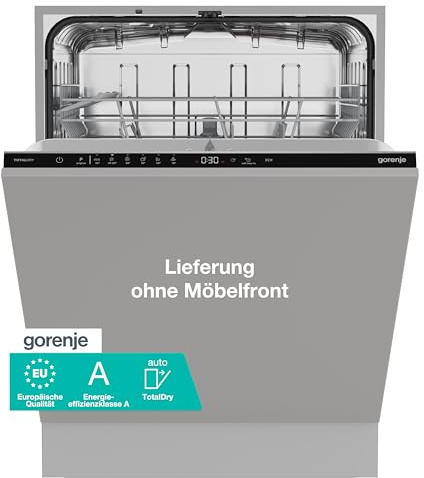 Gorenje GV642A65 Einbau-Geschirrspüler/Vollintegriert/ 60 Breite/ 14 Maßgedecke/ 6 Programme/Europäische Qualität/TotalDry/ConstaDrive Motor/ 1 Stunde/AutoProgramme/ExtraHygiene/EEK A