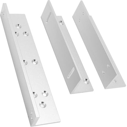 Cosiki Staffa Z e L per Porta Interna, Serratura Magnetica Elettrica con Forza di Tenuta da 180 Kg 350 Libbre, Staffa Corrispondente per Serratura Elettromagnetica in Lega di Alluminio per Porta