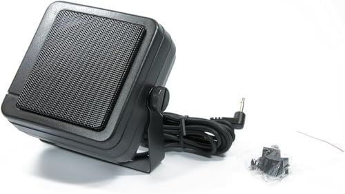 Sharman Multicom SW 7-26 (56-781), CB, Amateur Ham Radio, Radio Scanner Speaker, High Power Compact Communications Mono Speaker, 3.5mm Jack Plug, 1.8m Cord, 10w, 8 Ohms