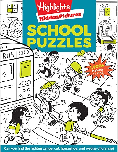 School Puzzles (Hidden Pictures): Activity Book for Kids 6 and Up with Over 100 Puzzles Featuring Classrooms, Field Trips and More, Search and Find Over 1,900 Hidden Objects