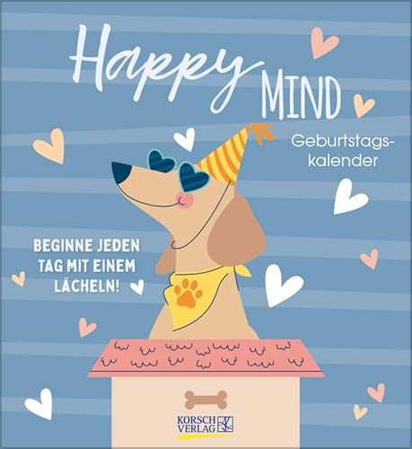 Geburtstagskalender Happy Mind: Immerwährender Planer