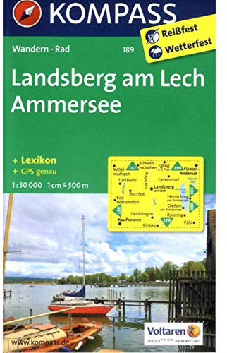 KOMPASS Wanderkarte Landsberg am Lech - Ammersee: Wanderkarte mit Aktiv Guide und Radwegen. GPS-genau. 1:50000 (KOMPASS-Wanderkarten, Band 189)
