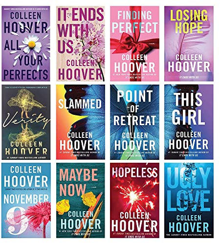 Colleen Hoover Collection 12 Book Set (It Ends With Us, Ugly Love, November 9, Verity & More)