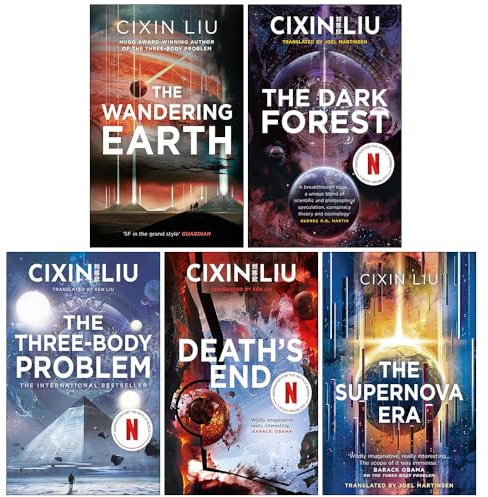 Foblit ltd Cixin Liu Collection 5 Livres (La Terre errante, La Forêt Sombre, Le problème des Trois Corps, La Fin de la Mort et L'ère de la Supernova)